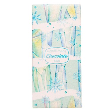 Set 5 astucci per baretta di cioccolato 5 pezzi Ghiaccio