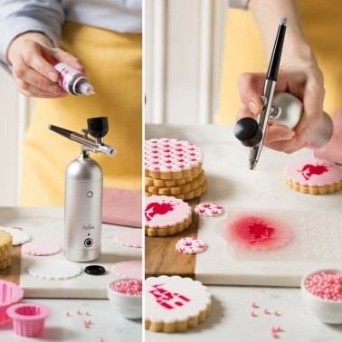 Colorante idrosolubile per aerografo Paprika 20g Decora 