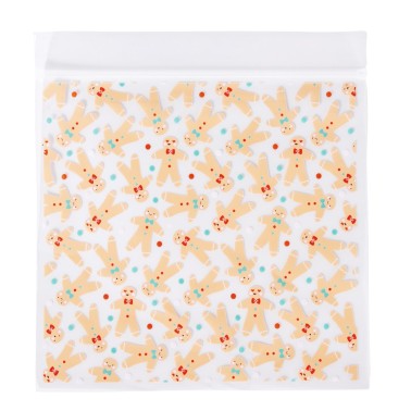20 sacchetti per dolci Gingerbread 18,3 x 17,5mm riusabili