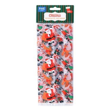 20 sacchetti per dolci Santa's workshop 10x24 cm