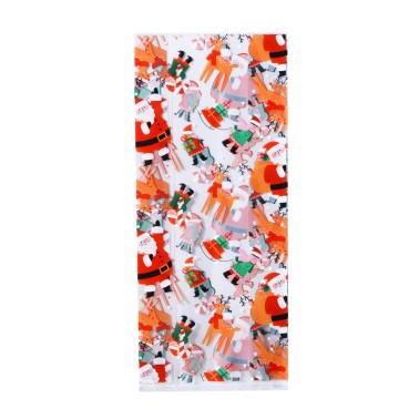 20 sacchetti per dolci Santa's workshop 10x24 cm