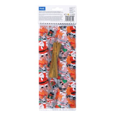 20 Santas Workshop 10x24 cm Dessert-Taschen