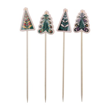 Apéritiers de Noël Coins d'arbre de Noël 24pcs