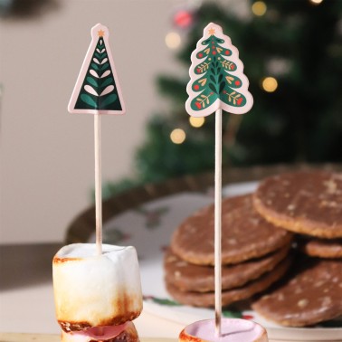 Spiedini per antipasti natalizi Albero di Natale 24pz