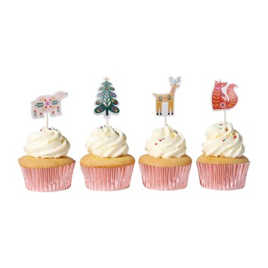 Topper per cupcake Forresta incantata 24pz