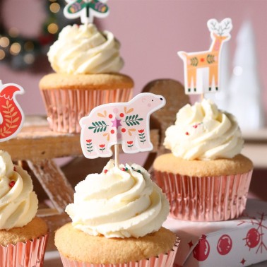 Topper per cupcake Forresta incantata 24pz