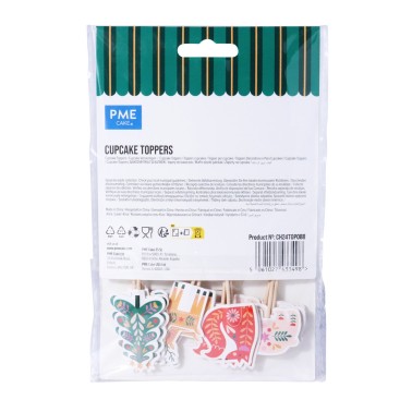 Topper per cupcake Forresta incantata 24pz