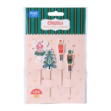 Topper per cupcake Schiaccianoci 24pz