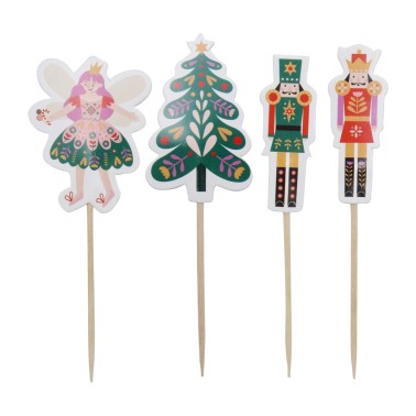 Topper per cupcake Schiaccianoci 24pz