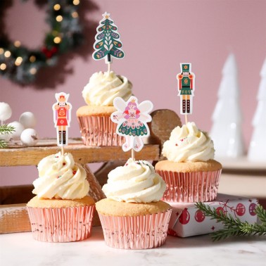 Topper per cupcake Schiaccianoci 24pz