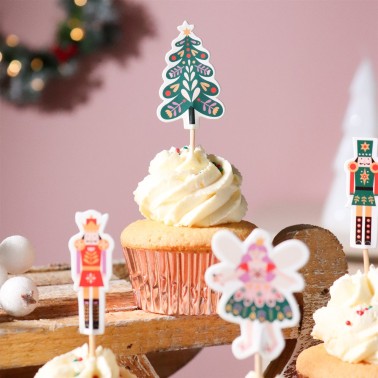 Topper per cupcake Schiaccianoci 24pz