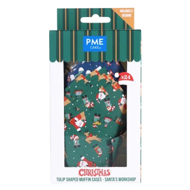 Tulip Santa's Workshop pirottini 24 pieces PME
