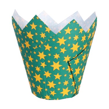 Tulip Santa's Stars pirottini 24 pieces PME