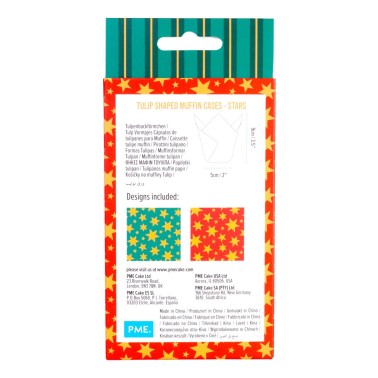Tulip Santa's Stars pirottini 24 pieces PME