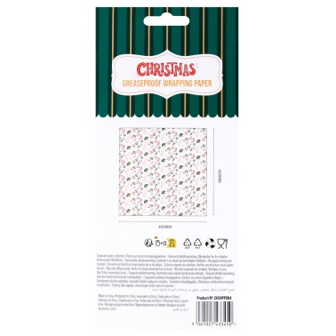 Food parchment paper gingerbread 12 sheets 40x40cm