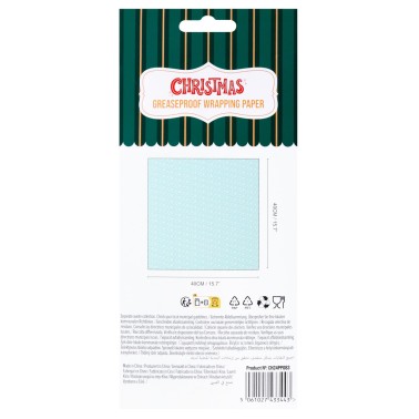 Draps de papier de papier de papier de protection alimentaire 12 feuilles 40x40cm