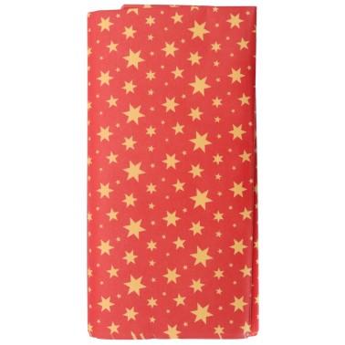 Carta pergamena alimentare Stelle oro 12 fogli 40x40cm