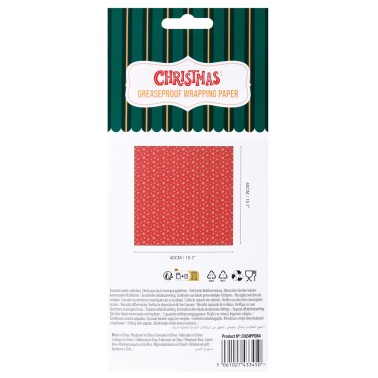 Food parchment paper stars gold 12 sheets 40x40cm