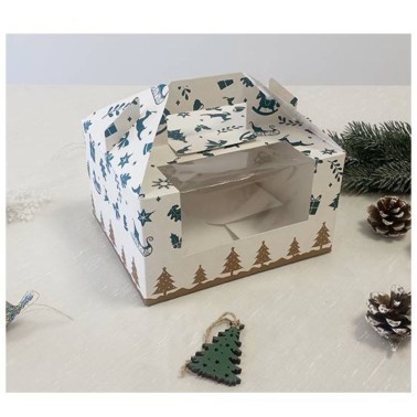 Christmas cake box 18x15.5x7.5 pouces