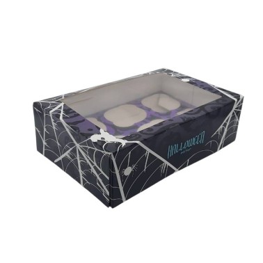 Door box 6 cupcakes Halloween 24.3 x 16.5 x 7., 5 cm