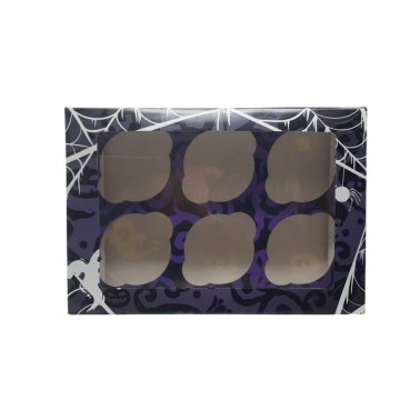 Door box 6 cupcakes Halloween 24.3 x 16.5 x 7., 5 cm
