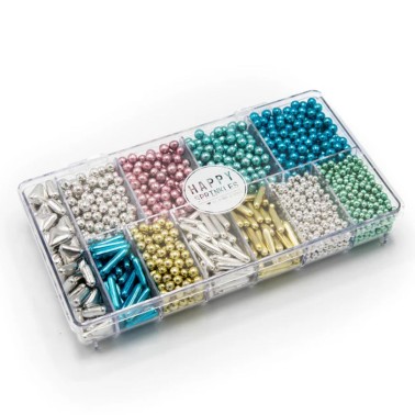 Set Happy Sprinkles Blaue reine Metallics 350g