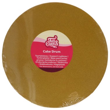 Cake board tondo 30 cm shimmering gold FunCakes