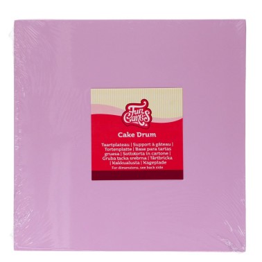Cake board quadrato 30x30 cm lilla pastello FunCakes