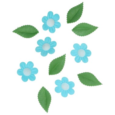 Ensembles de fleurs célestes et feuilles de plaquette 11 pièces Wilton
