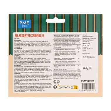 Sprinkles assortiti Classici di Natale 30 tipi 180g PME