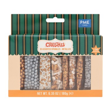 Sprinkles assortiti Metallizzati 30 tipi 180g PME