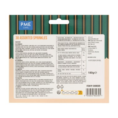 Metallisierte sortierte Besprühteile 30 Typen 180g PME