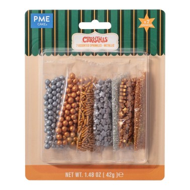 Metallized assorted sprinkles 7 types 42g PME