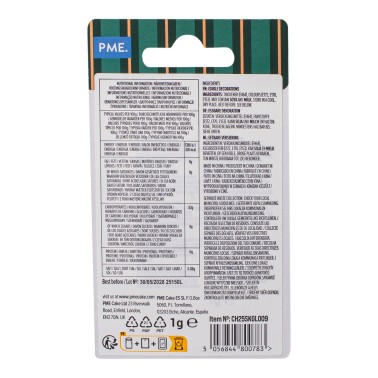 Flocons de neige de paillettes comestibles 1g PME