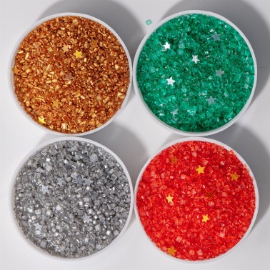 Set 4 Stardust de paillettes comestible 120g PME 