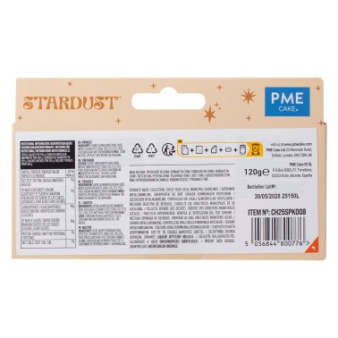 Set 4 Stardust de paillettes comestible 120g PME 