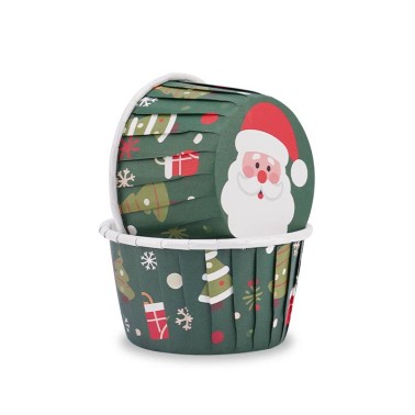 Pirottini et muffins rigides arbres de Noël 50 pièces