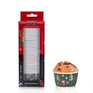 Pirottini et muffins rigides arbres de Noël 50 pièces