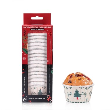 Cupcake pirottini and rigid muffin Santa Claus 50 pieces