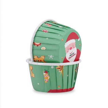 Cupcake Pirottini und starre Muffins Frohe Weihnachten 50 Stück