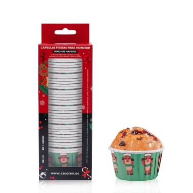 Cupcake pirottini and rigid muffins reindeer 50 pieces
