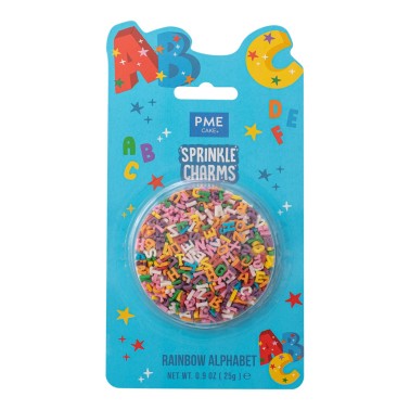 Sprinkle Charms farbiges Alphabet 25g PME