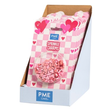 Sprinkle Charms Pink Cuoricini 25g PME