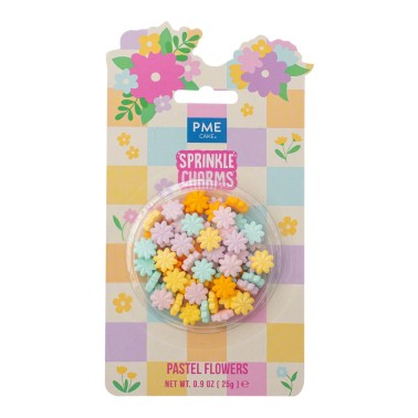 Sprinkle charms fiorellini pastello 25g PME