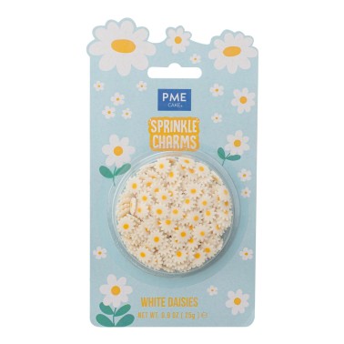 Sprinkle charms margherite bianche 25g PME