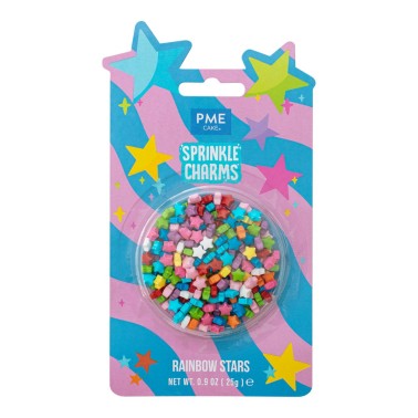 Sprinkle charms stelline colorate 25g PME