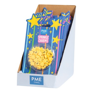 Sprinkle charms stelline gialle 25g PME