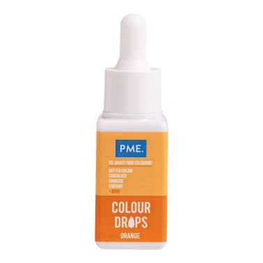 Color gouttes orange 20ml PME Colorant de nourriture liposoluble
