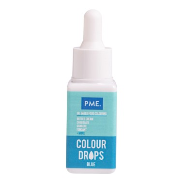 Color gouttes bleu 20ml PME Colorant de nourriture liposoluble