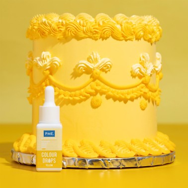 Barevná kapky žluté 20ml PME Liposoluble potravinové barvivo
